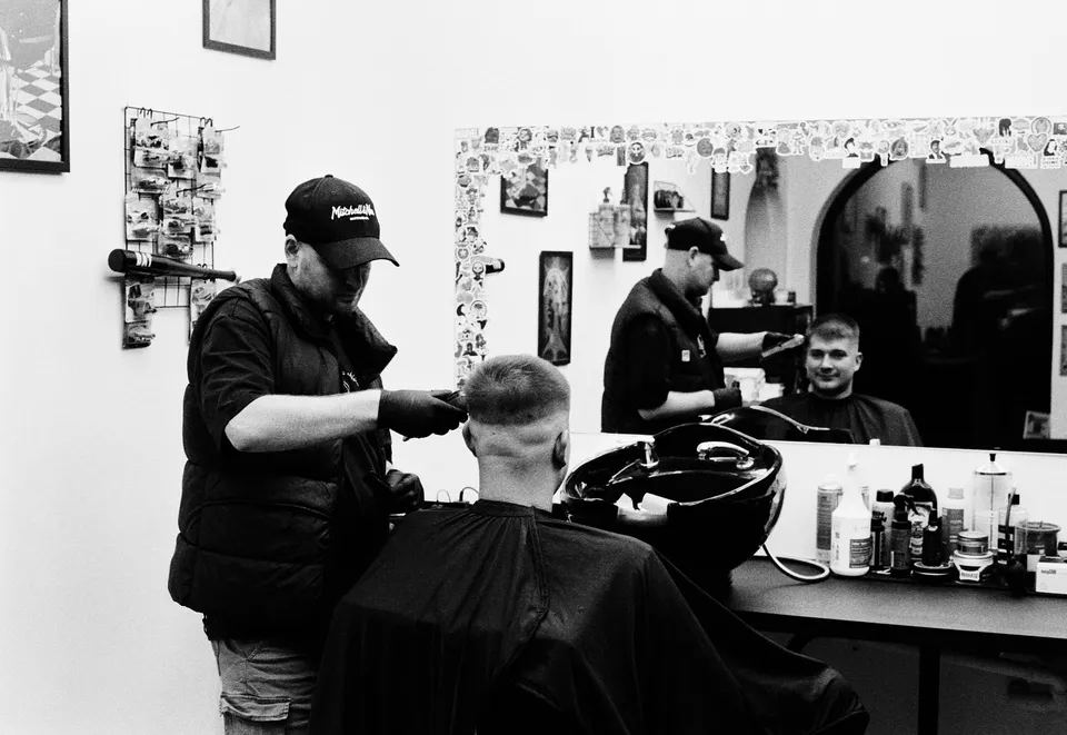 Barber shop, wnętrze