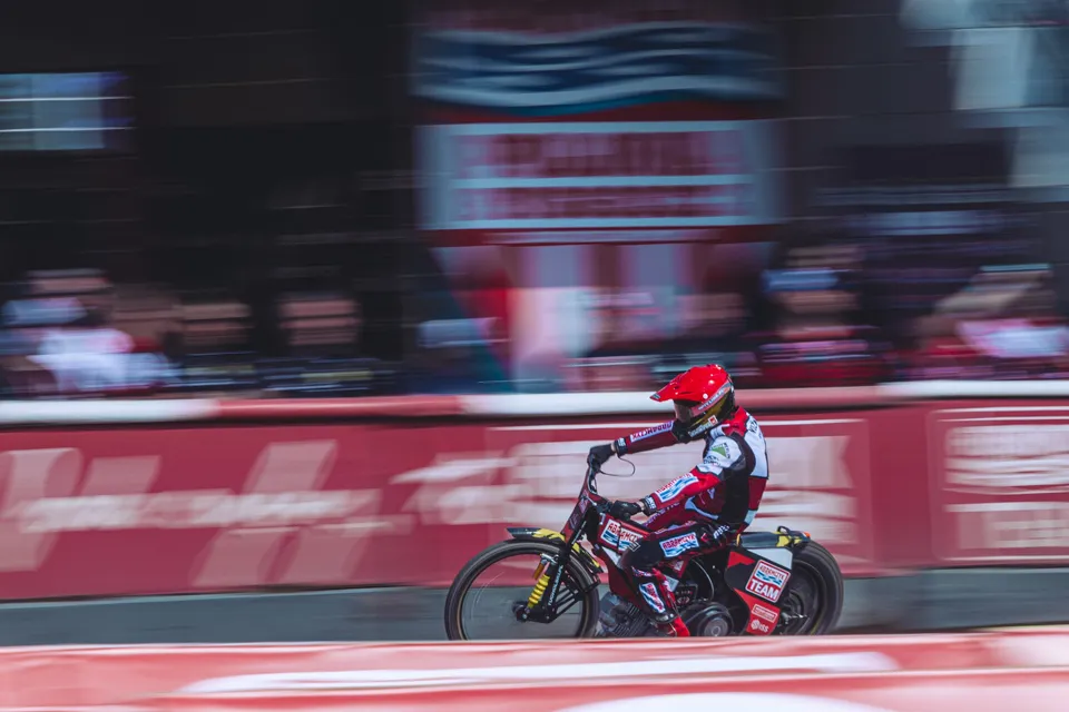 Żużel, panning